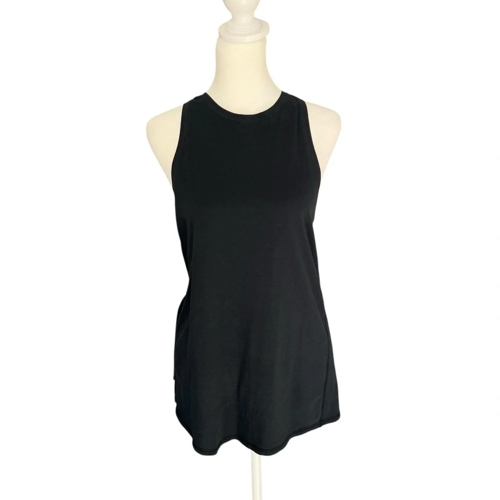 LULULEMON All Tied Up Open Back Tank Top Black Size Small